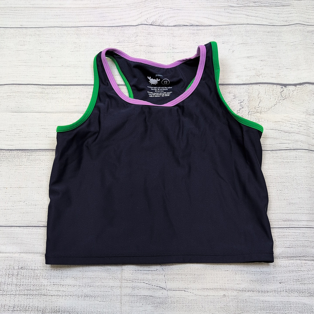 12 Primary Navy Tankini Top